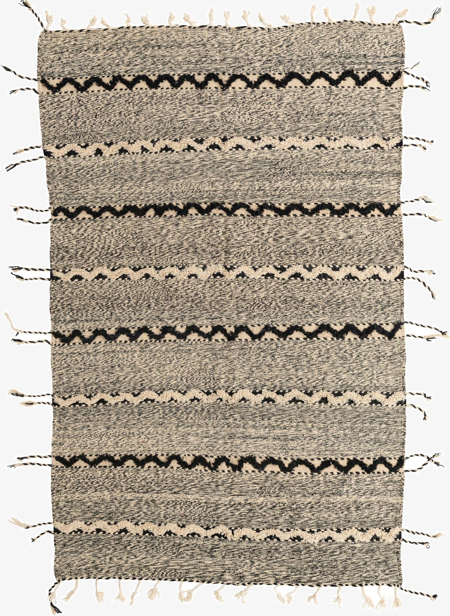  6' 5 x 10'  Hand Knotted Moroccan Wool Rug