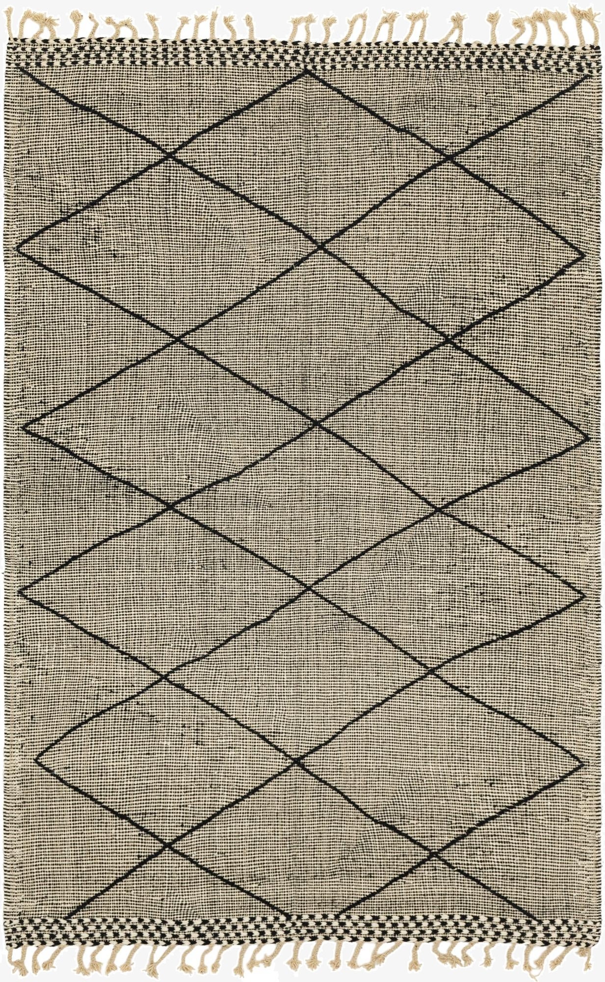  6' 2 x 9' 6  Hand Knotted Moroccan Wool Rug