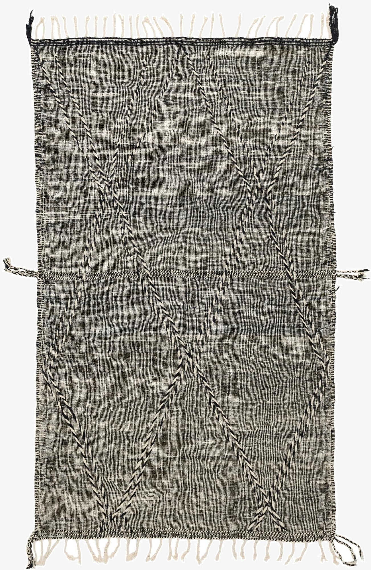  6' 5 x 10' 3  Hand Knotted Moroccan Wool Rug