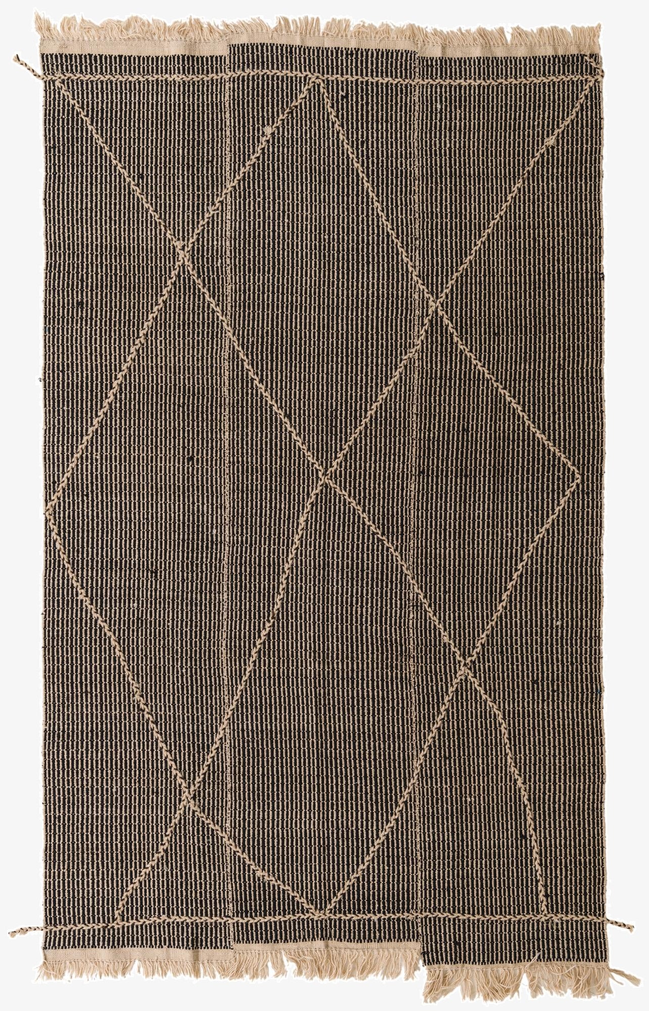  5' 10 x 9' 8  Hand Knotted Moroccan Wool Rug