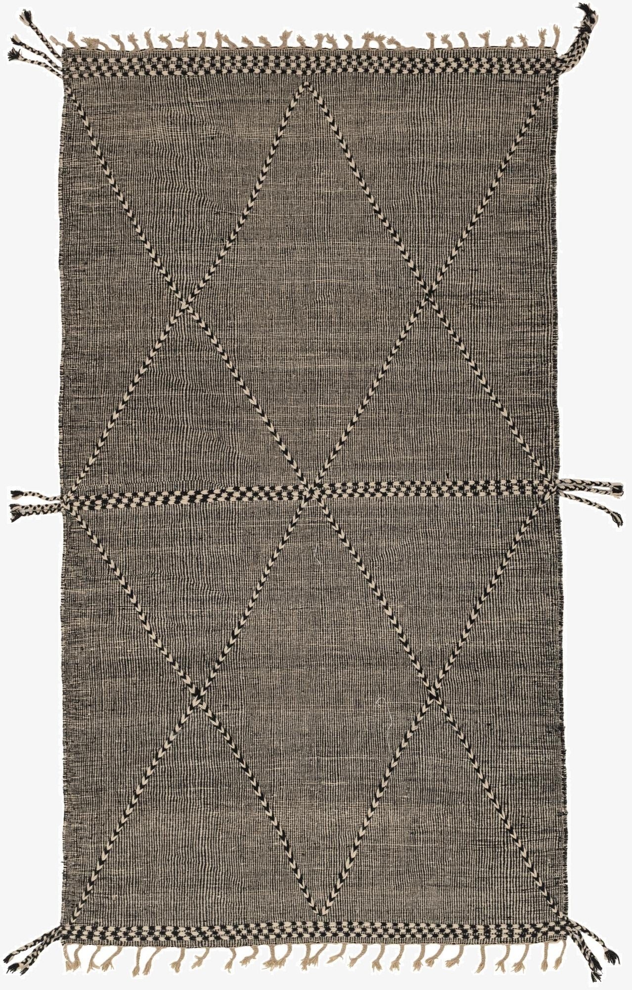  7' 1 x 12' 8  Hand Knotted Moroccan Wool Rug