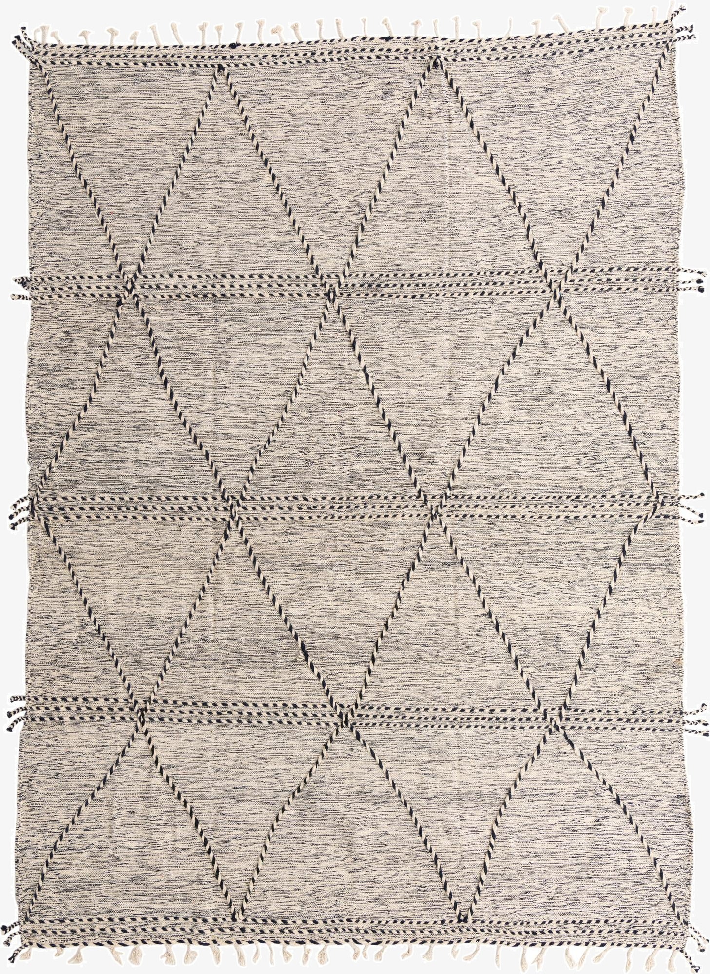  9' x 12' 10  Hand Knotted Moroccan Wool Rug