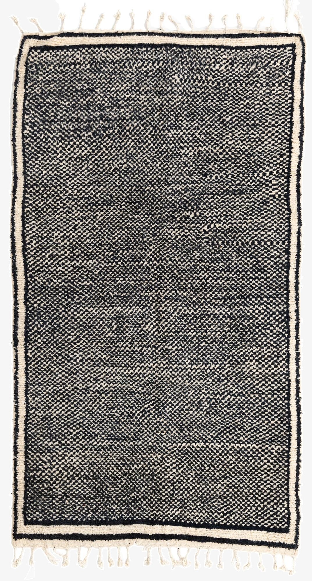  5' x 8' 9  Hand Knotted Moroccan Wool Rug