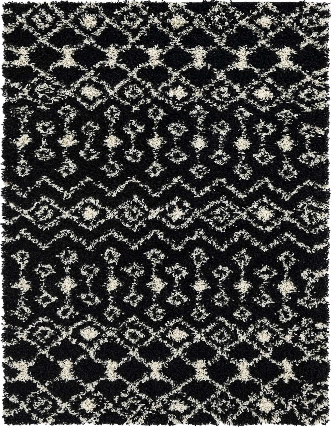 Primary image  3' 3 x 6' Moroccan Trellis Shag Rug