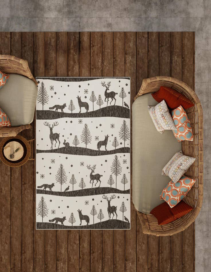 Detail image of  2' x 3'  Washable Holiday Indoor / Outdoor Rug