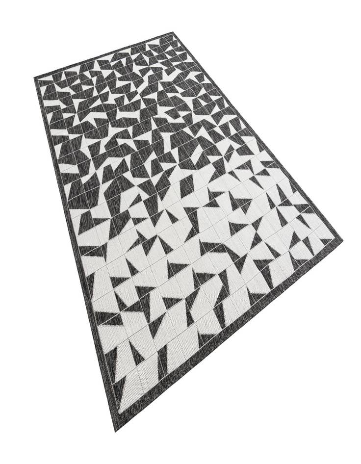 Detail image of  5' 3 x 8'  Washable Modern Indoor / Outdoor Rug