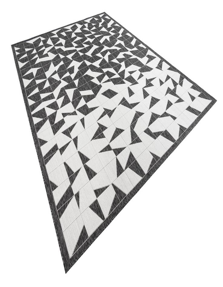 Detail image of  9' x 12'  Washable Modern Indoor / Outdoor Rug