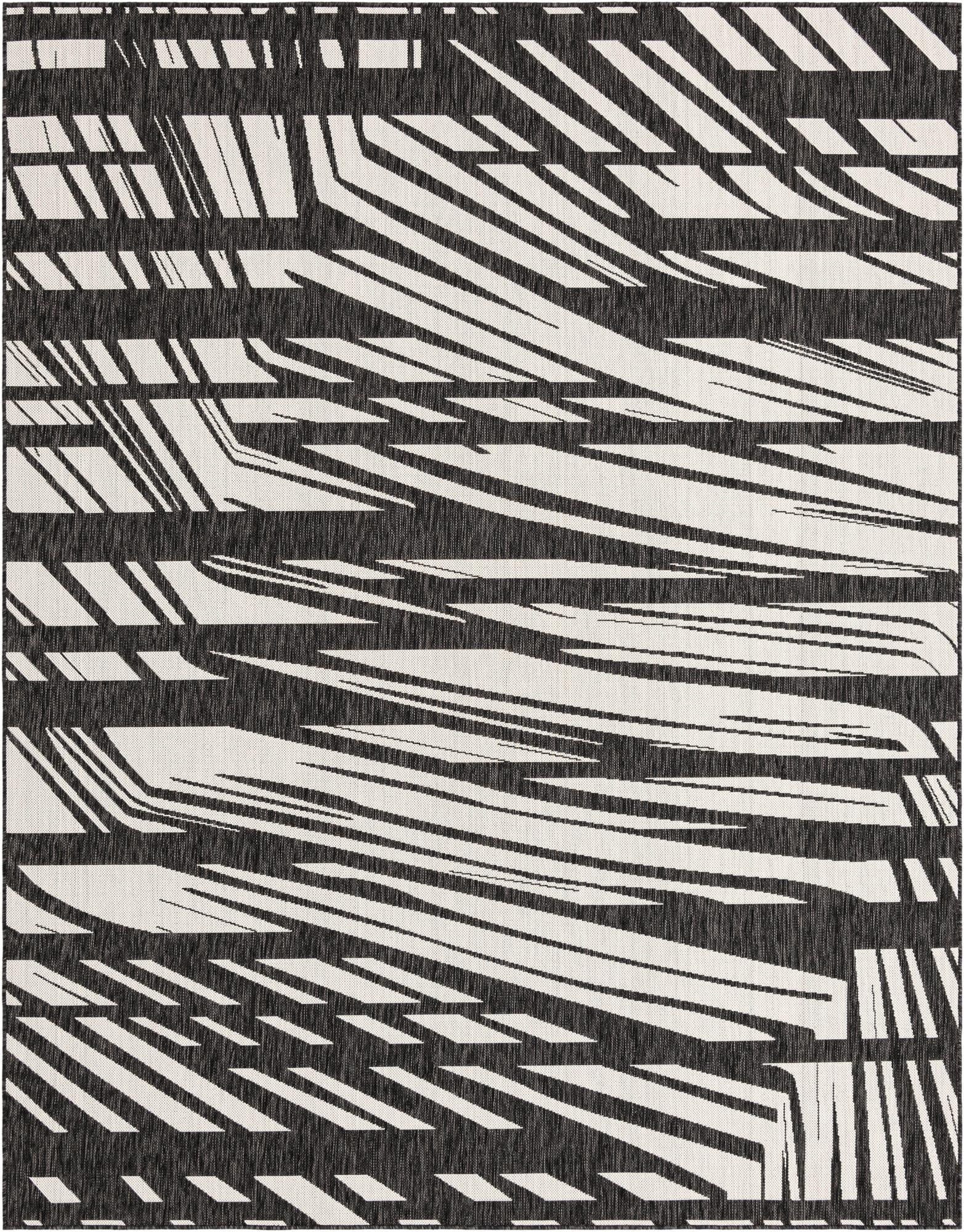  7' 10 x 10'  Washable Modern Indoor / Outdoor Rug