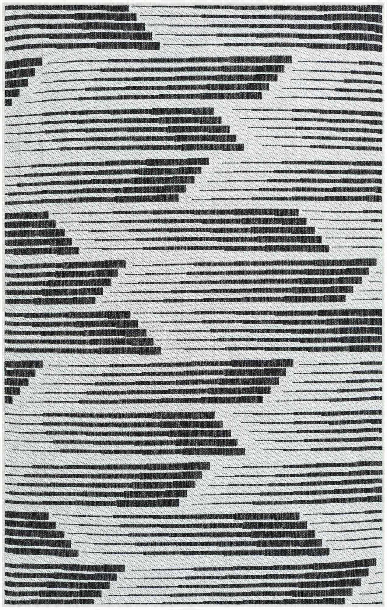  5' 3 x 8'  Washable Modern Indoor / Outdoor Rug