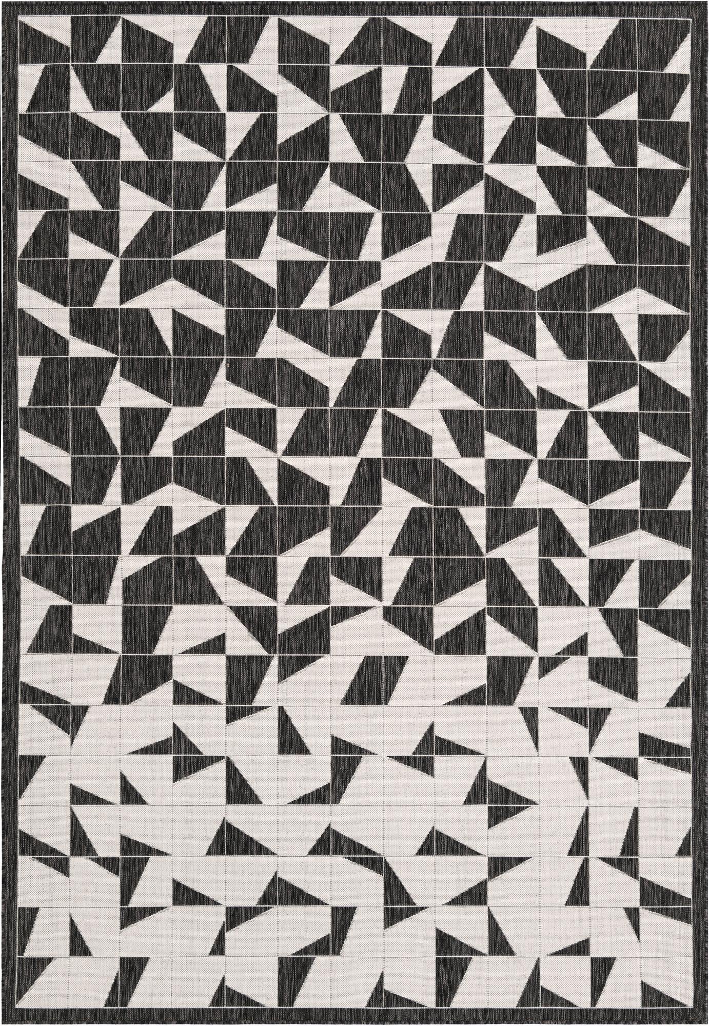  7' x 10'  Washable Modern Indoor / Outdoor Rug