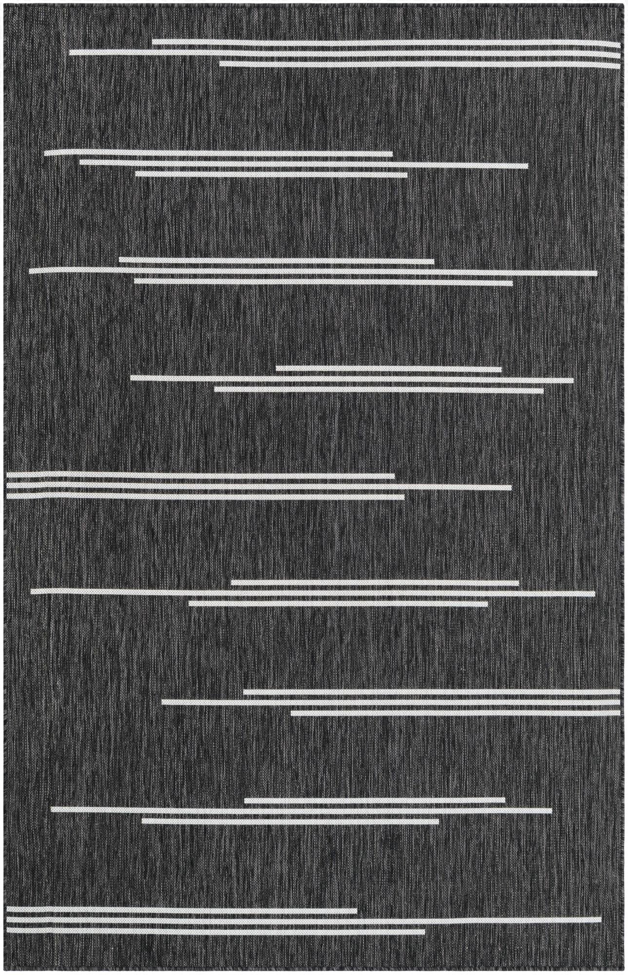  5' 3 x 8'  Washable Modern Indoor / Outdoor Rug