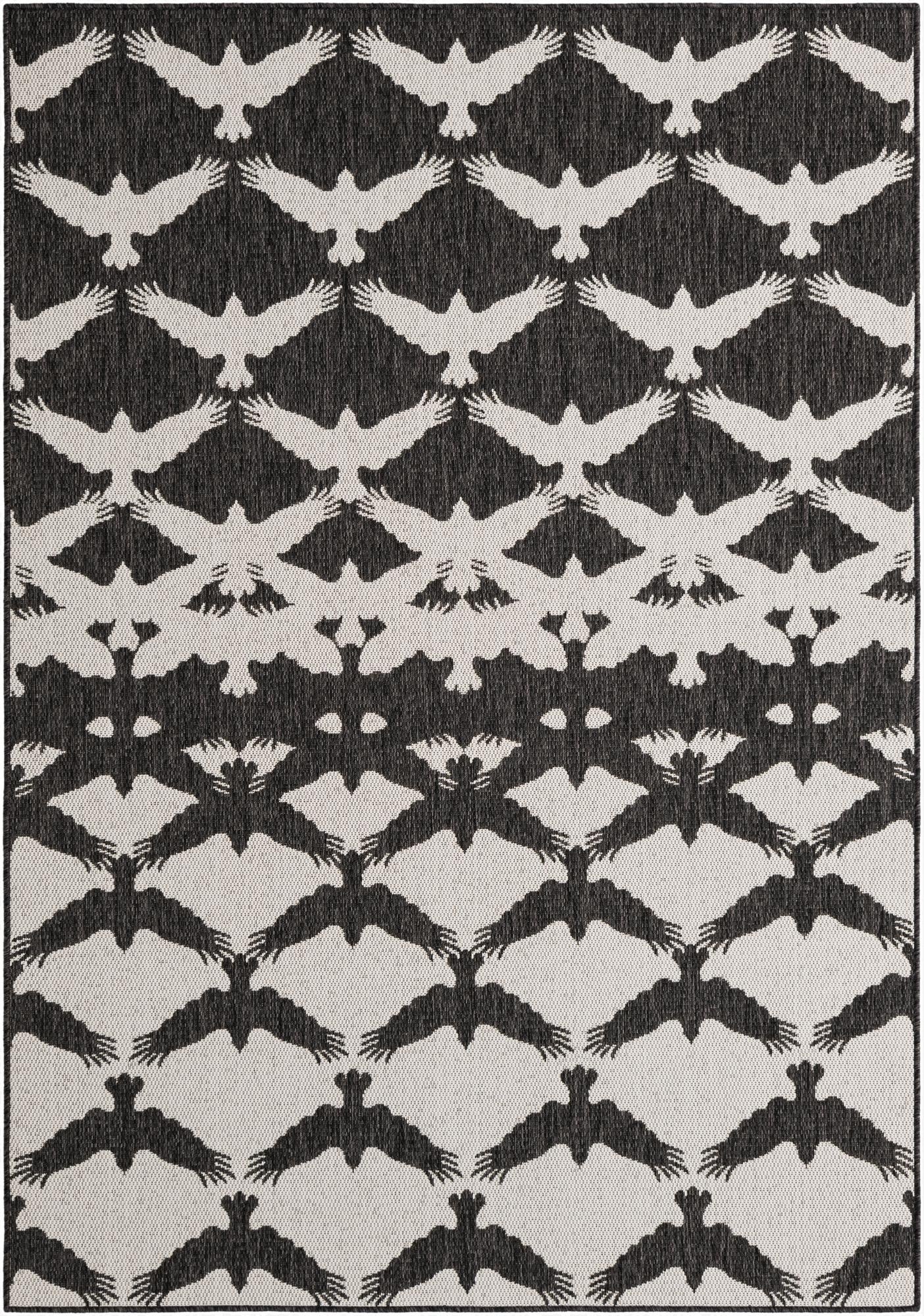  5' 3 x 8'  Washable Modern Indoor / Outdoor Rug