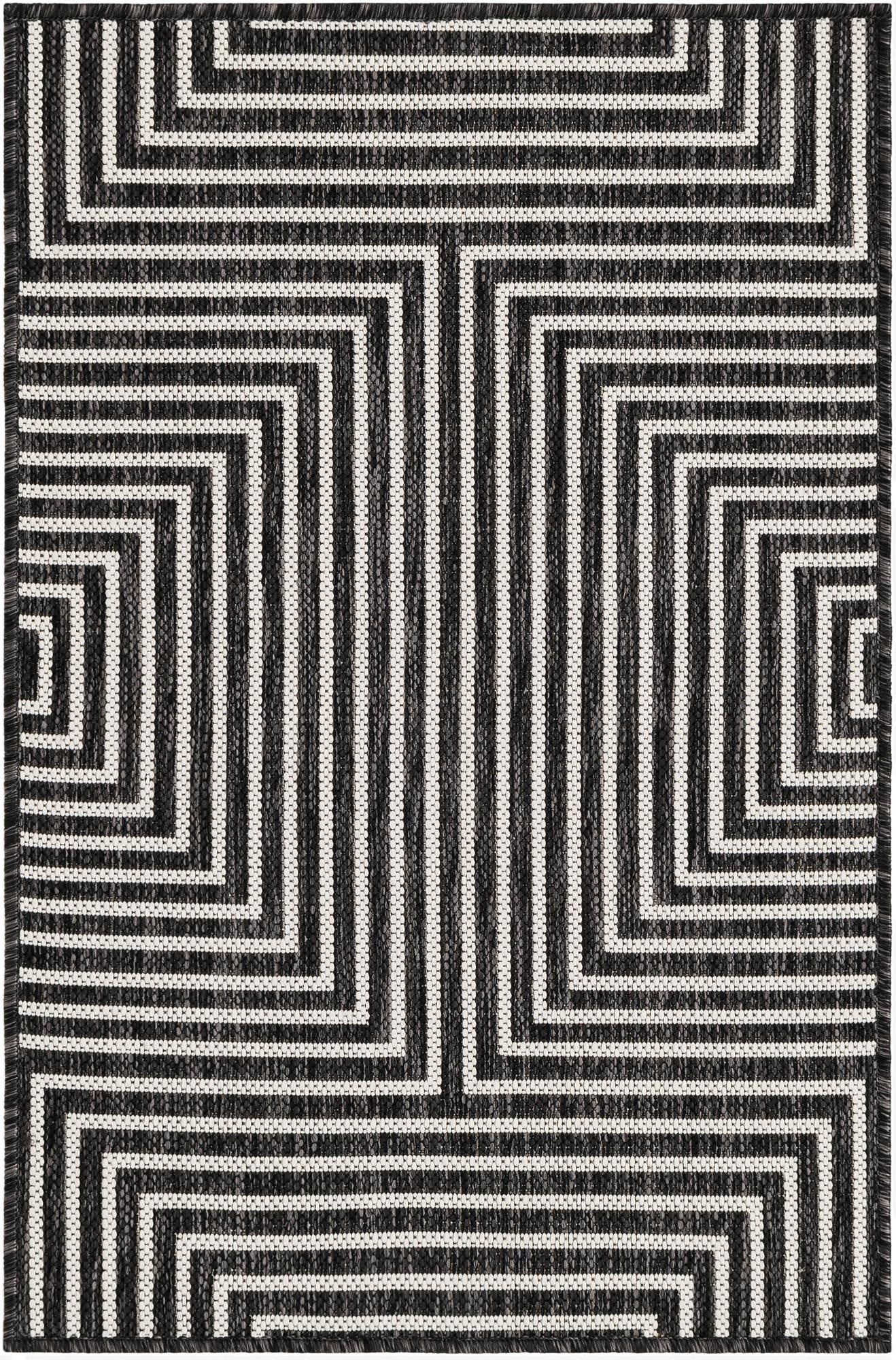  2' x 3'  Washable Modern Indoor / Outdoor Rug