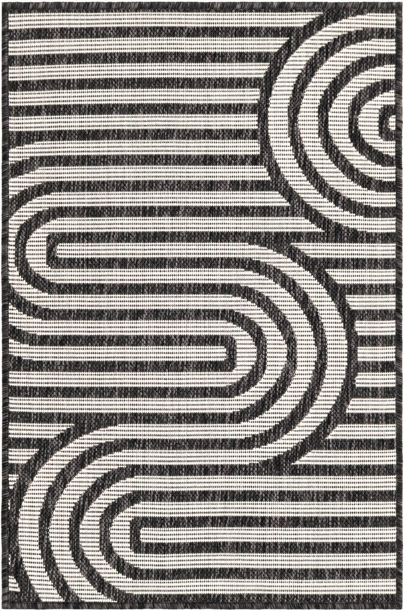  2' x 3'  Washable Modern Indoor / Outdoor Rug
