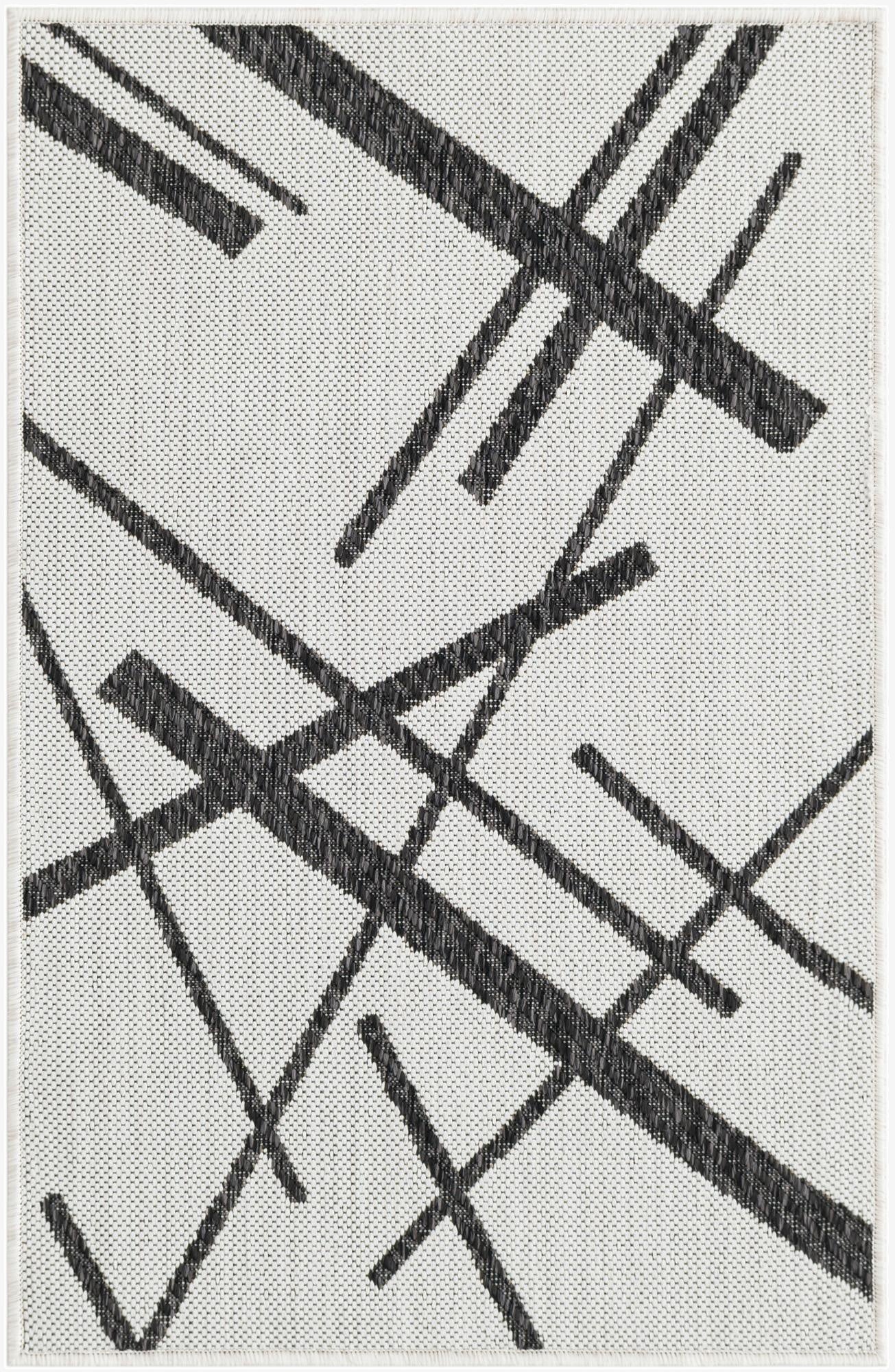  2' x 3'  Washable Modern Indoor / Outdoor Rug