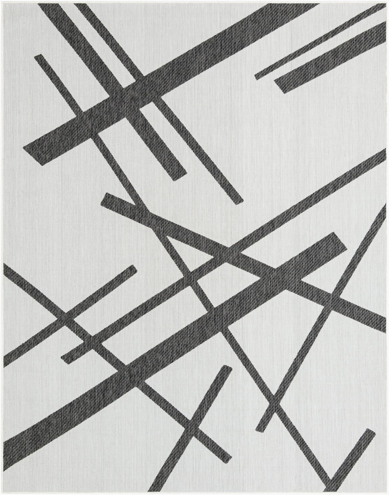  7' 10 x 10'  Washable Modern Indoor / Outdoor Rug