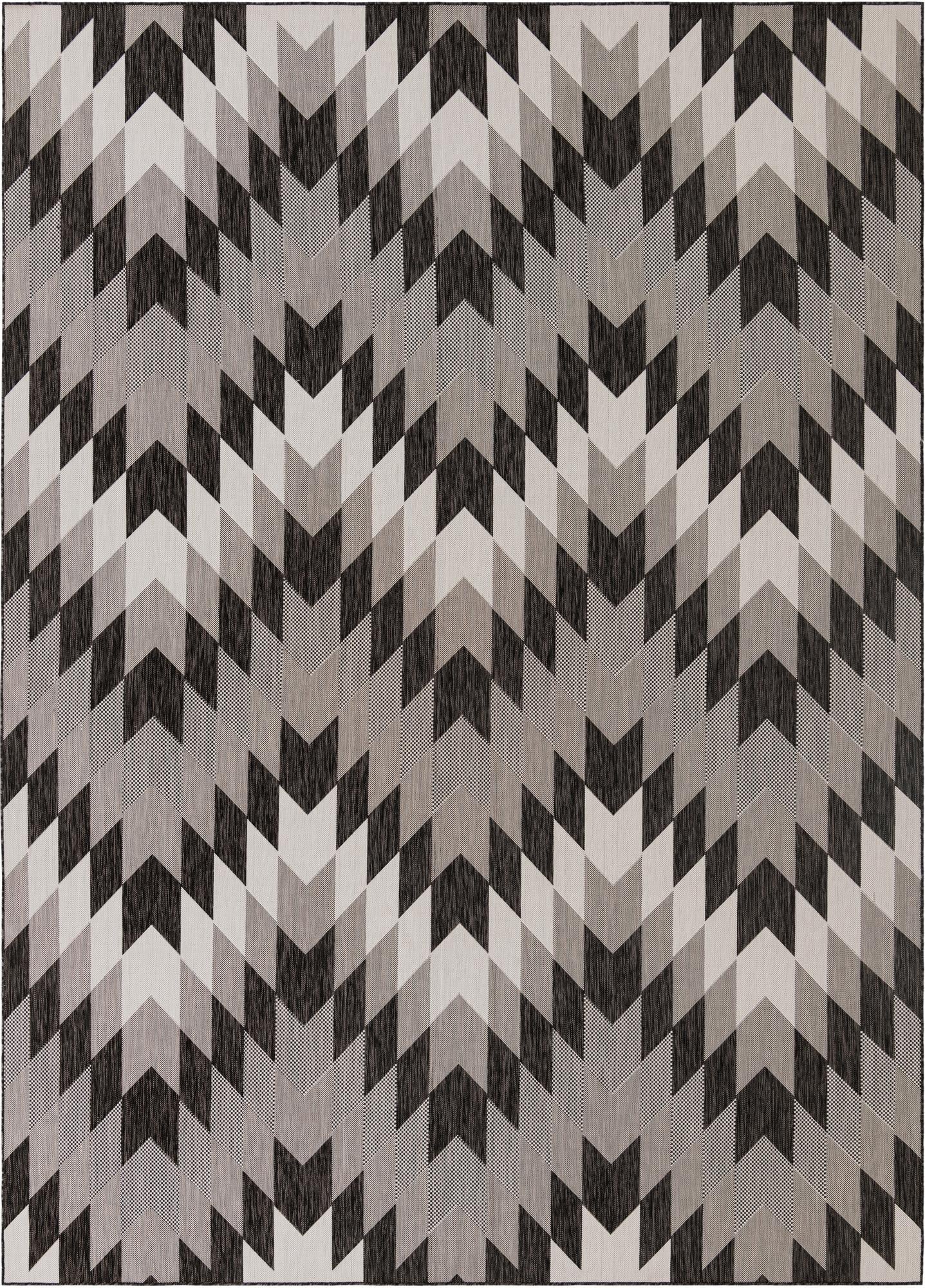  10' x 14'  Washable Modern Indoor / Outdoor Rug