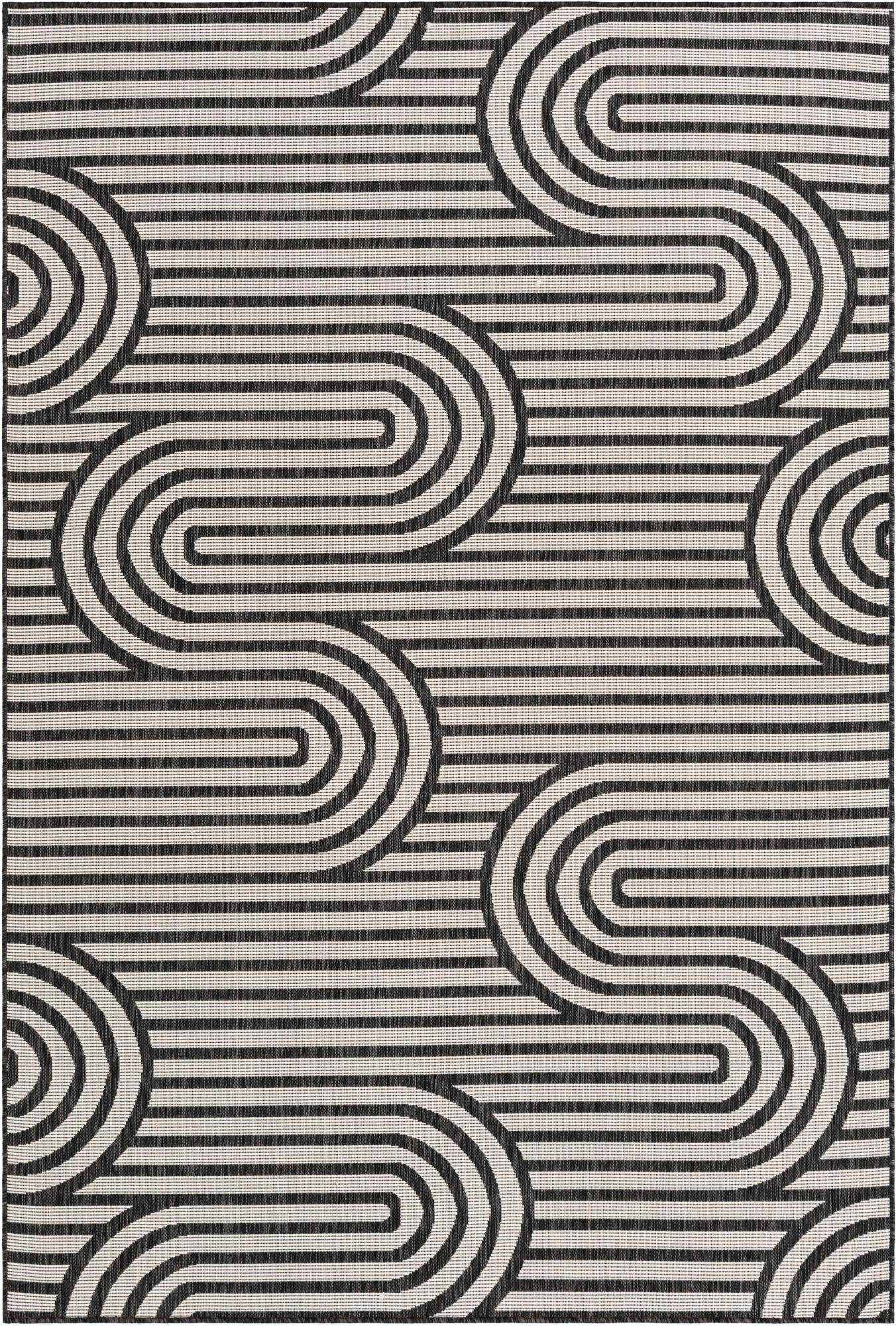  6' x 9'  Washable Modern Indoor / Outdoor Rug