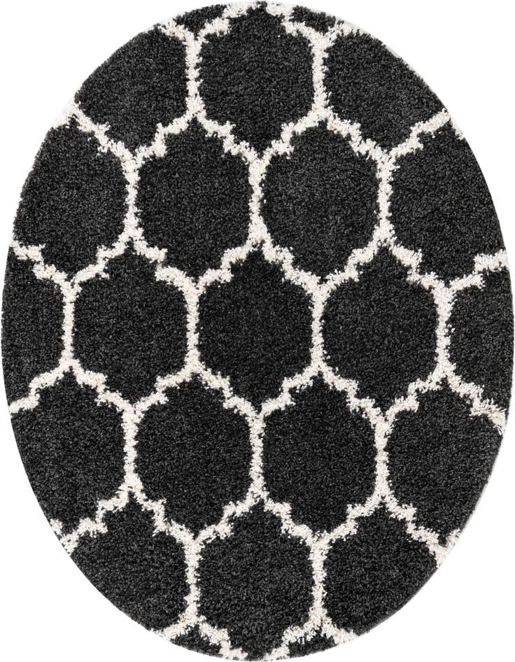 Detail image of  5' 3 x 5' 3 Athena Shag Round Rug