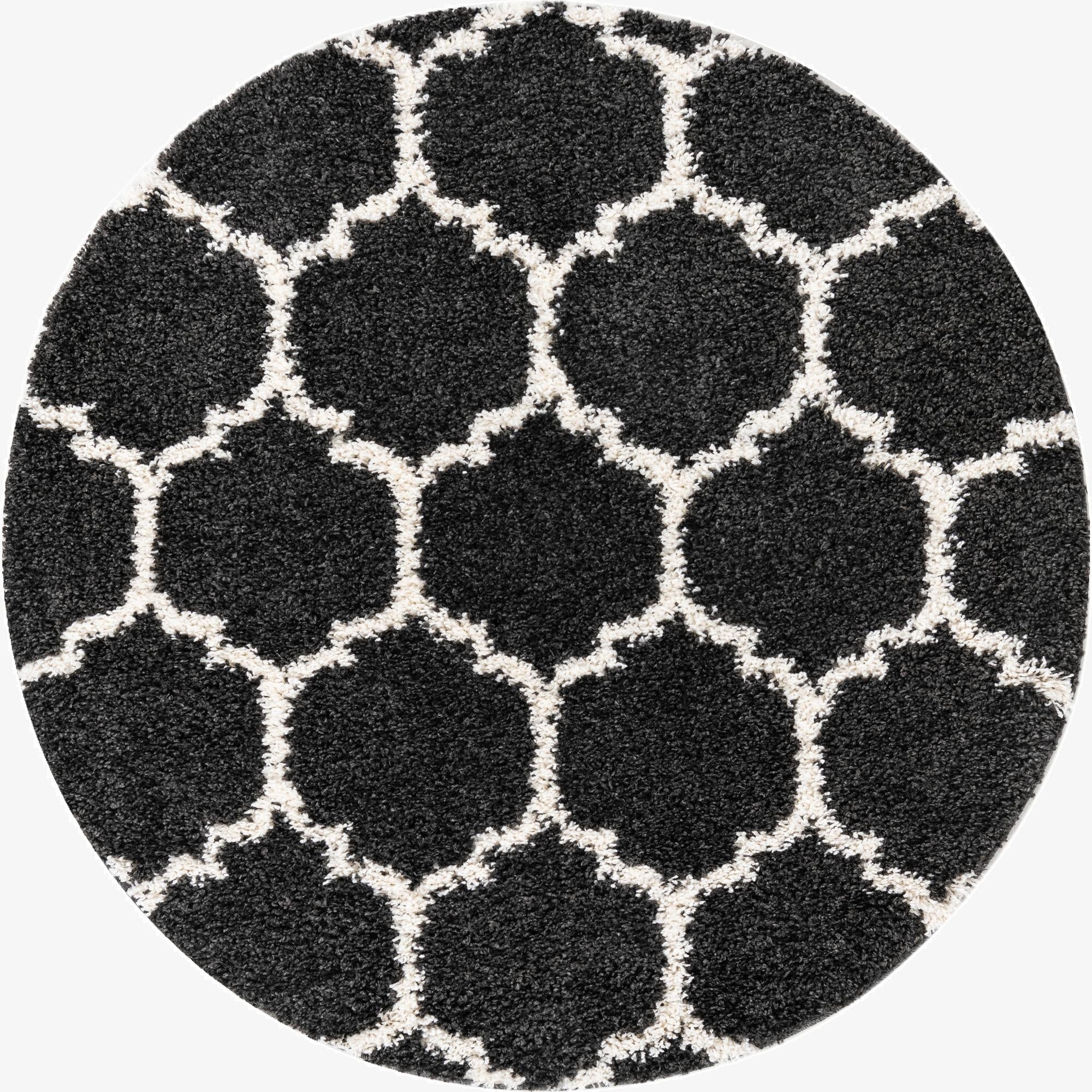  5' 3 x 5' 3 Athena Shag Round Rug
