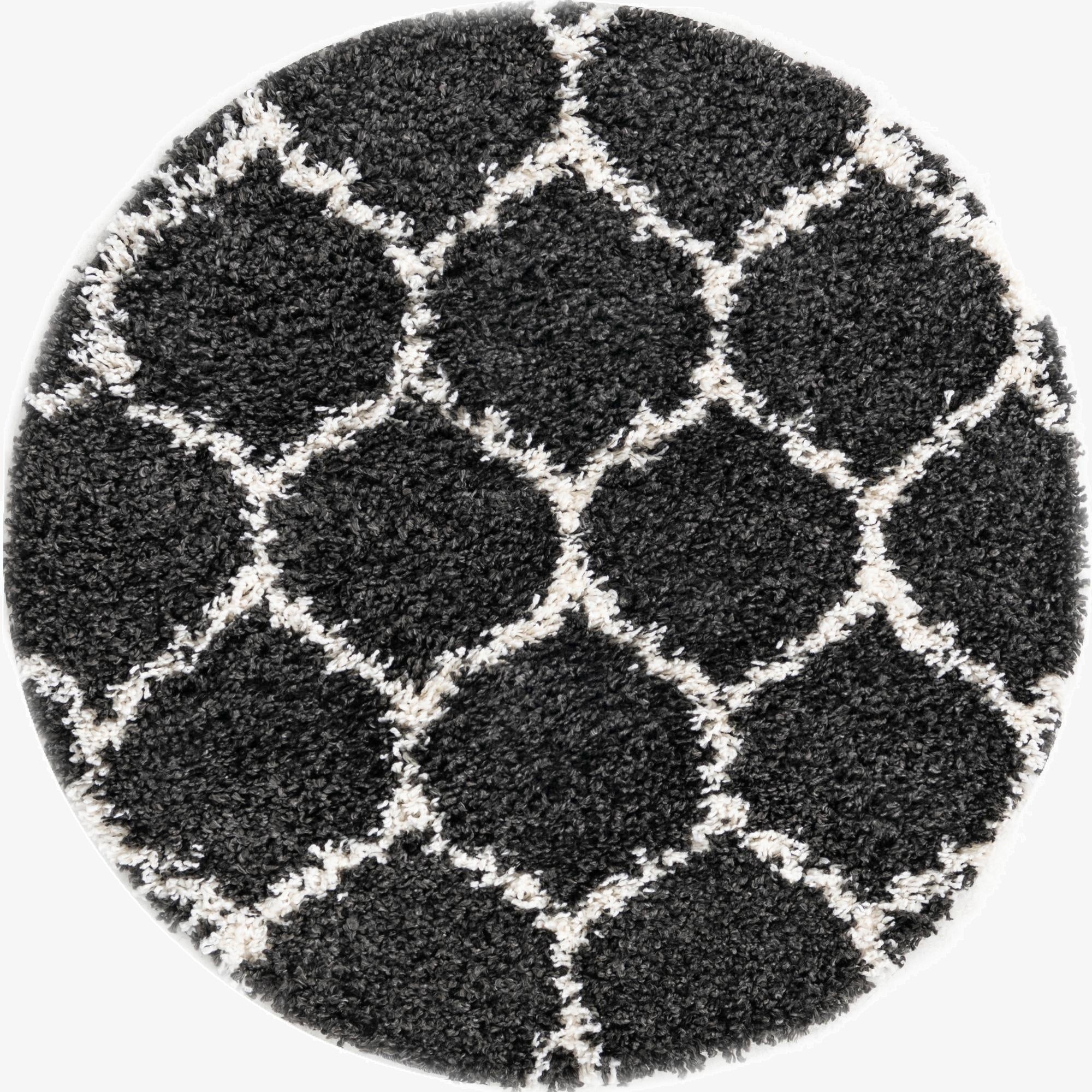  3' 3 x 3' 3 Athena Shag Round Rug