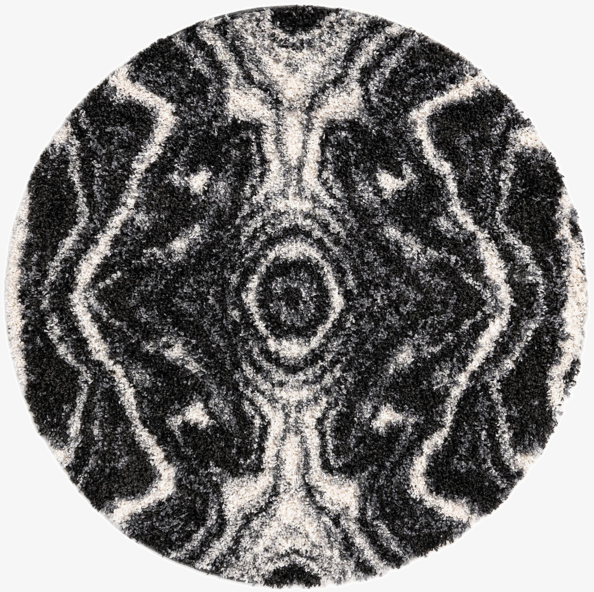  5' 3 x 5' 3 Athena Shag Round Rug