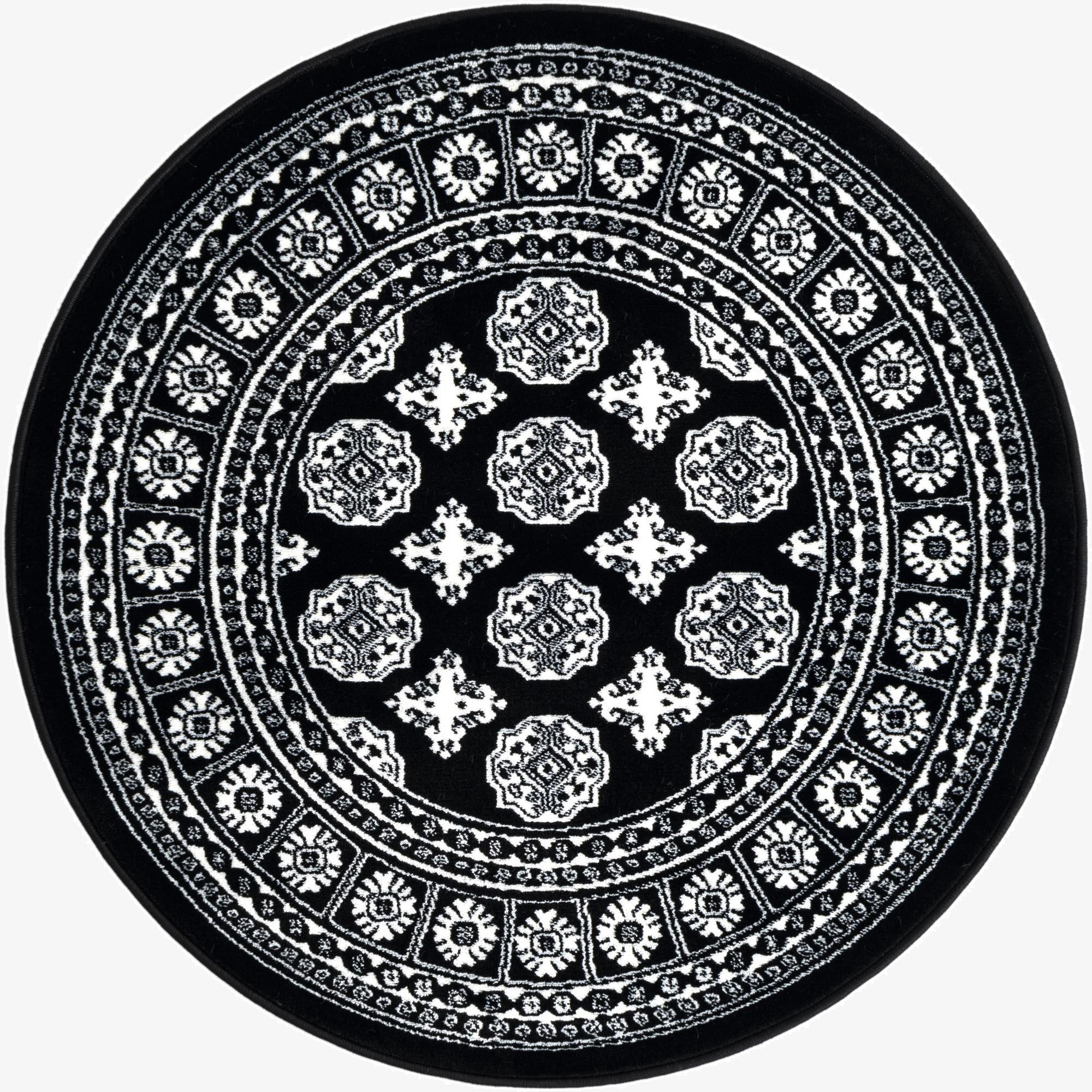  3' x 3' Bokhara Round Rug