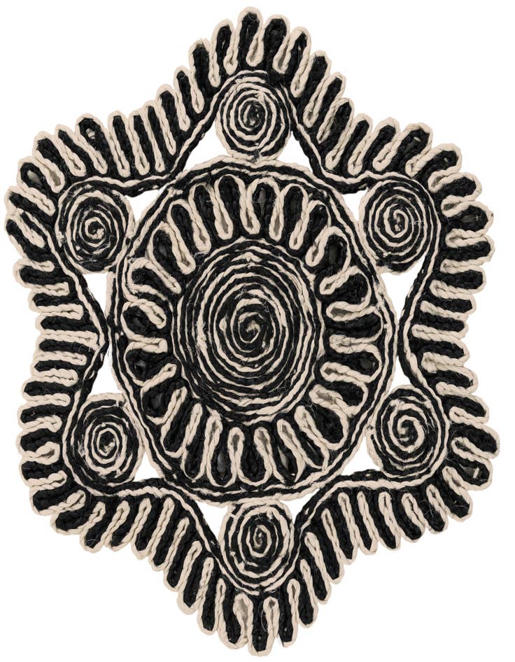 Detail image of  2' x 2'  Hand Braided Jute Round Rug