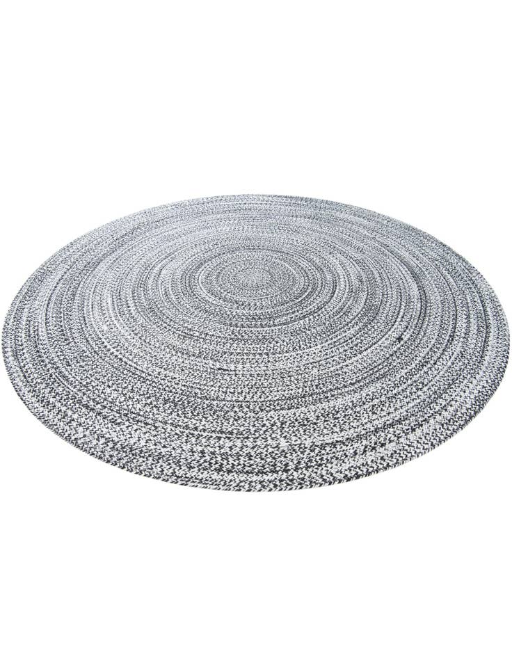Detail image of  7' 10 x 7' 10  Hand Woven Eco Verse   Washable Indoor / Outdoor Round Rug