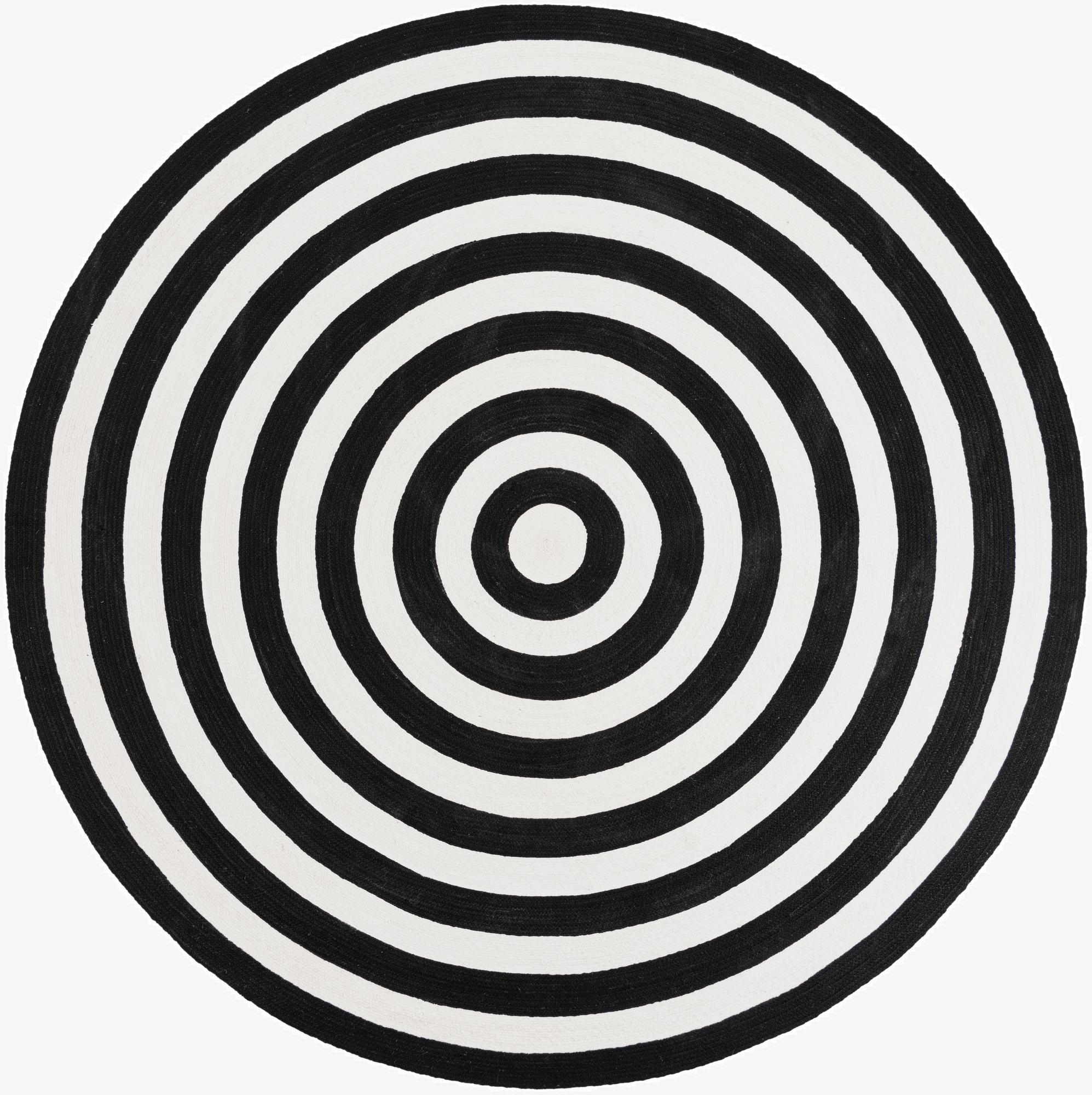  7' 10 x 7' 10  Hand Woven Eco Verse   Washable Indoor / Outdoor Round Rug