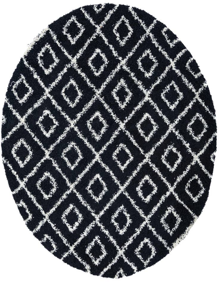 Detail image of  7' 10 x 7' 10 Lattice Shag Round Rug