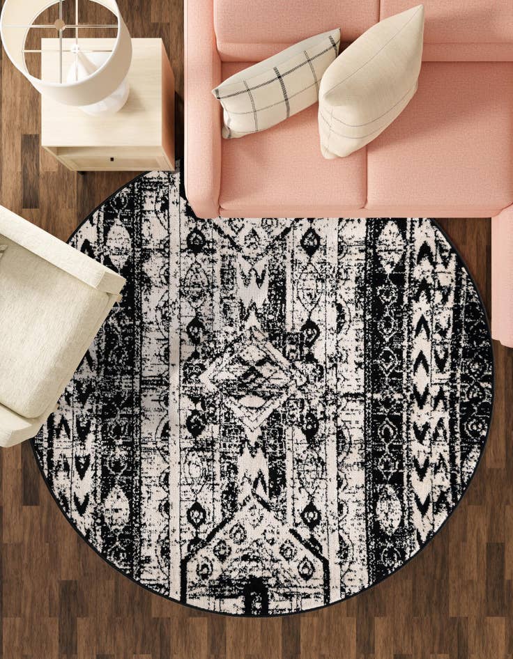 Detail image of  5' 3 x 5' 3 Oregon Round Rug