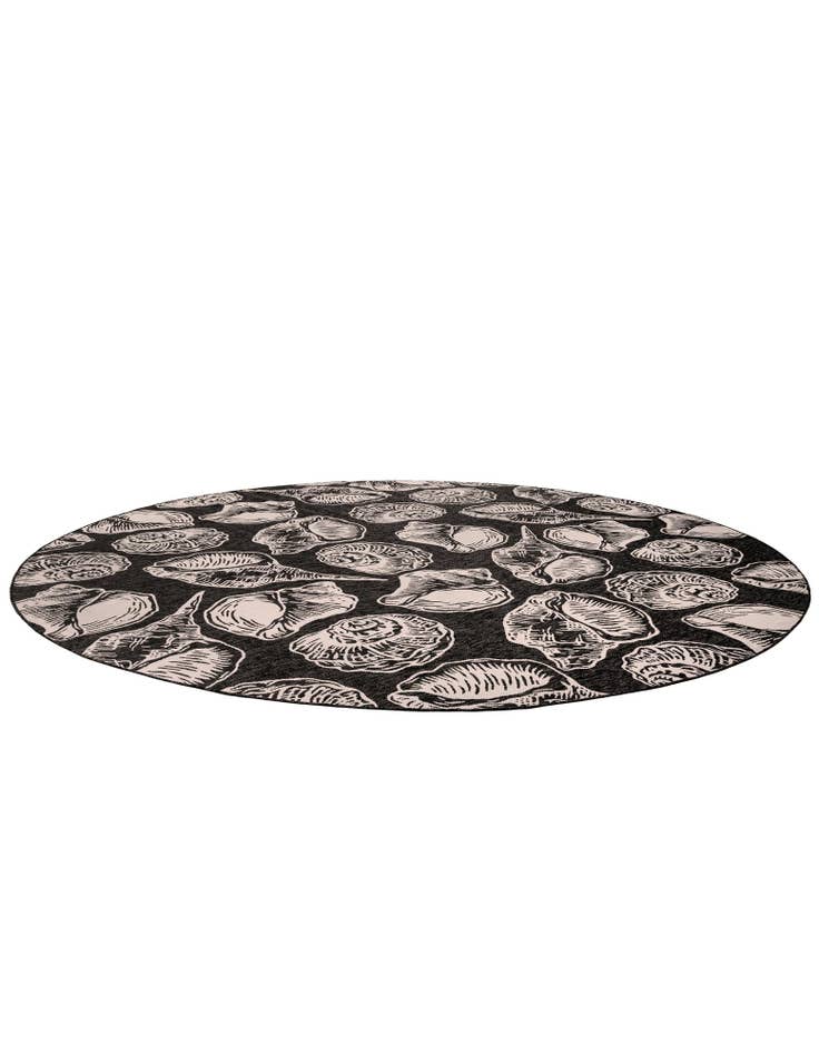 Detail image of  13' x 13'  Washable Coastal Indoor / Outdoor Round Rug