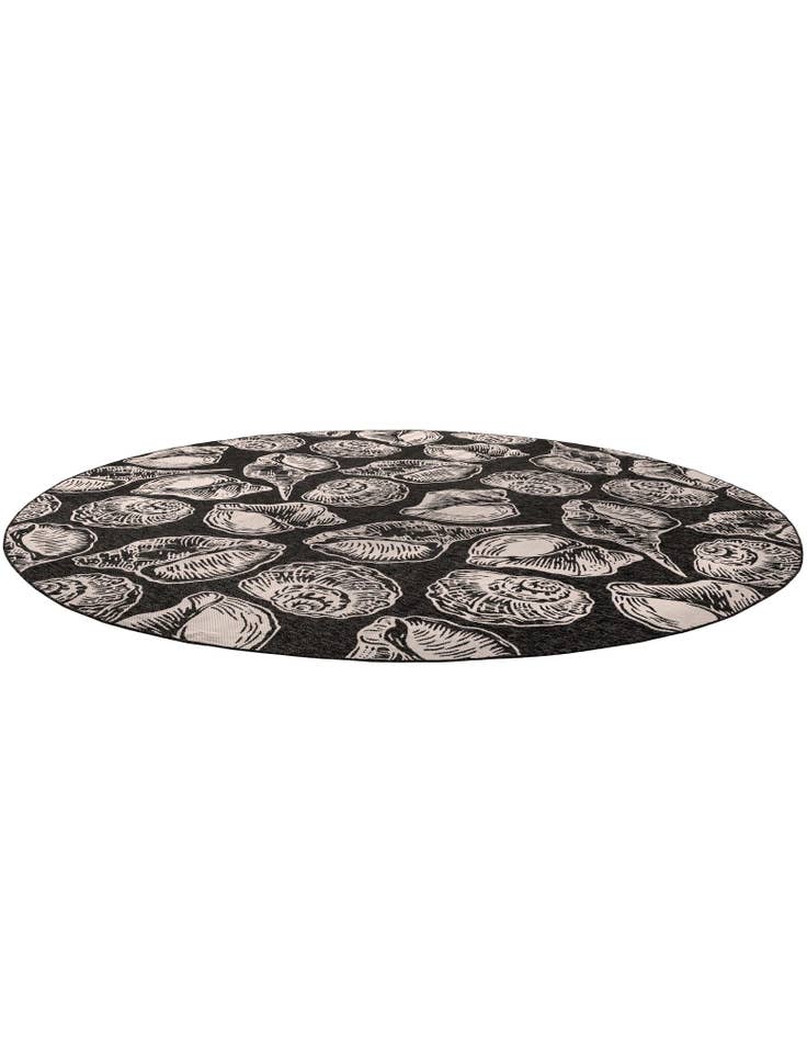 Detail image of  13' x 13'  Washable Coastal Indoor / Outdoor Round Rug