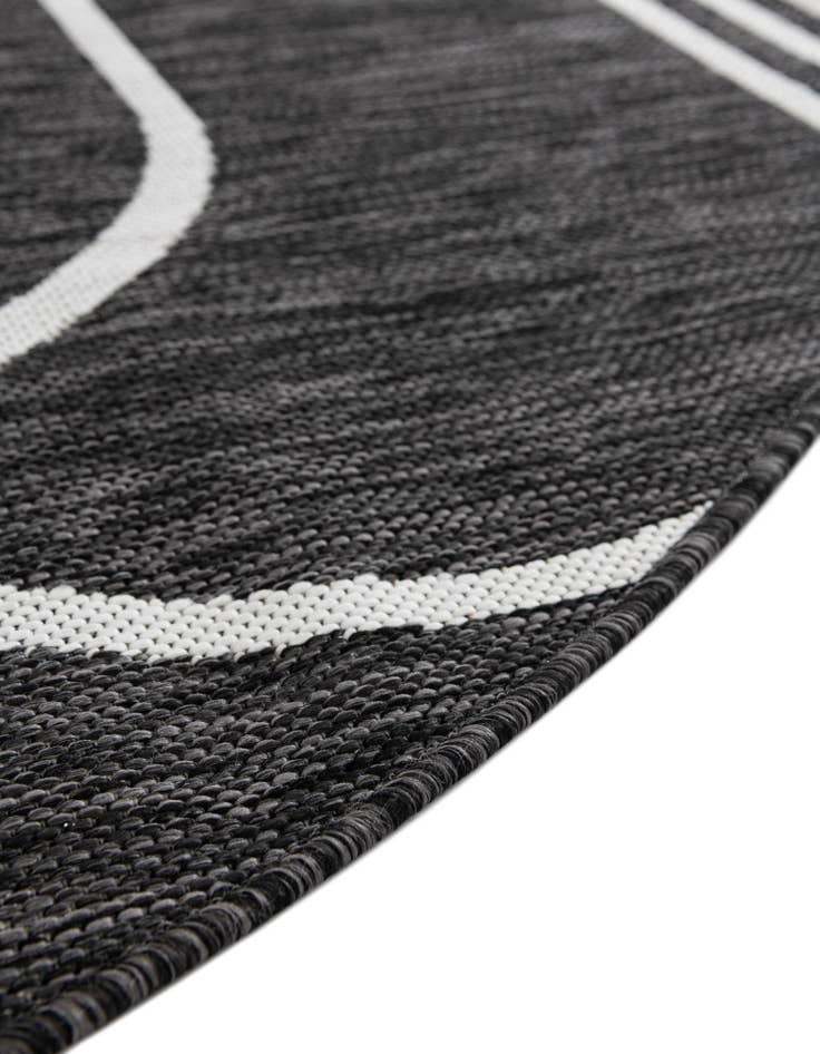 Detail image of  10' x 10'  Washable Modern Indoor / Outdoor Round Rug