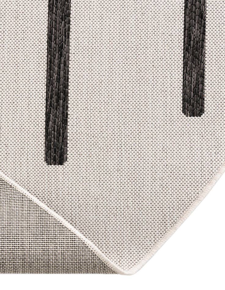 Detail image of  4' x 4'  Washable Modern Indoor / Outdoor Round Rug