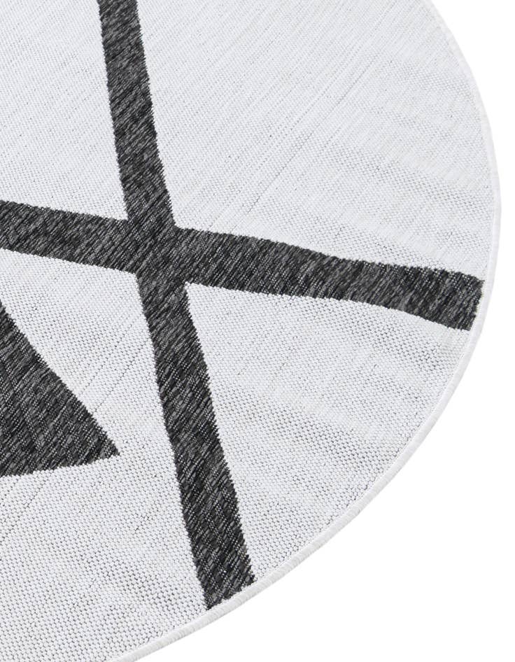 Detail image of  3' x 3'  Washable Modern Indoor / Outdoor Round Rug