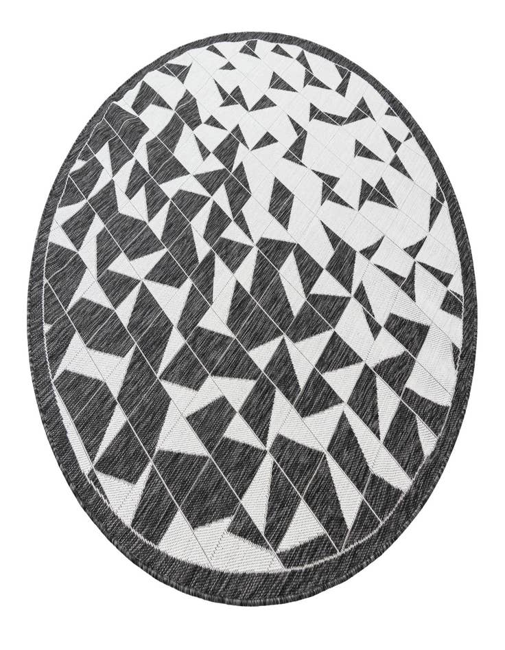 Detail image of  6' x 6'  Washable Modern Indoor / Outdoor Round Rug