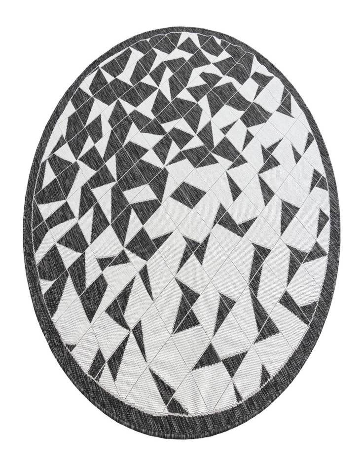 Detail image of  6' x 6'  Washable Modern Indoor / Outdoor Round Rug