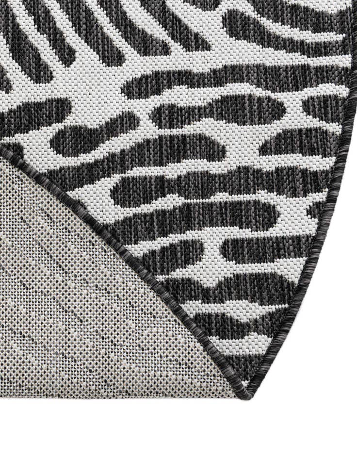 Detail image of  6' x 6'  Washable Modern Indoor / Outdoor Round Rug