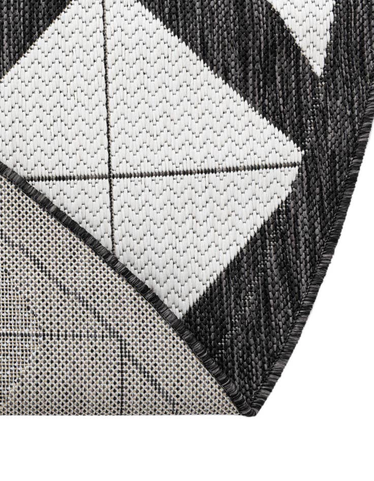 Detail image of  13' x 13'  Washable Modern Indoor / Outdoor Round Rug