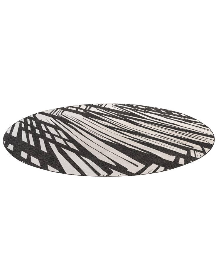 Detail image of  13' x 13'  Washable Modern Indoor / Outdoor Round Rug