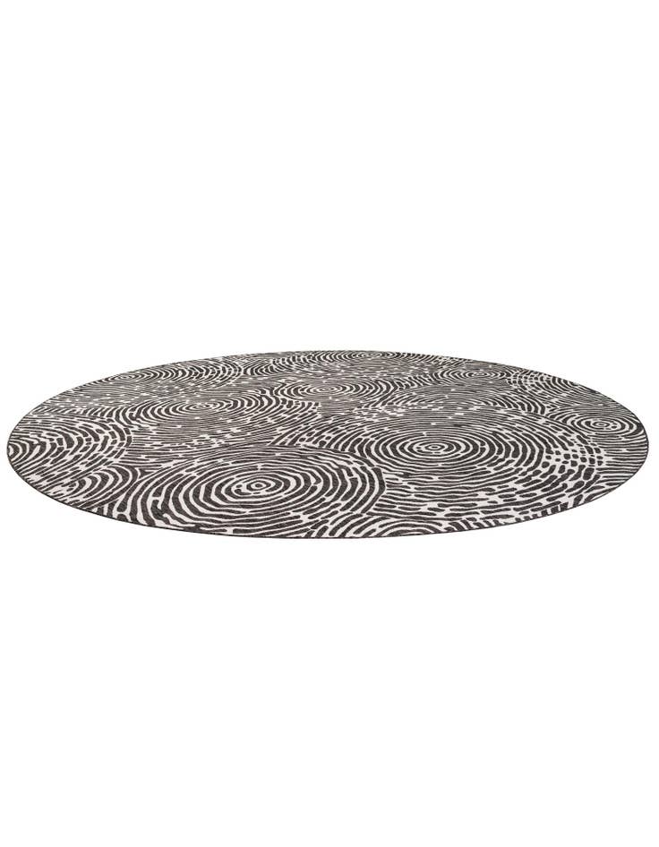 Detail image of  13' x 13'  Washable Modern Indoor / Outdoor Round Rug