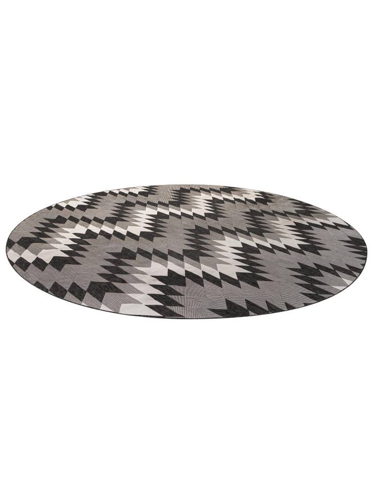 Detail image of  13' x 13'  Washable Modern Indoor / Outdoor Round Rug