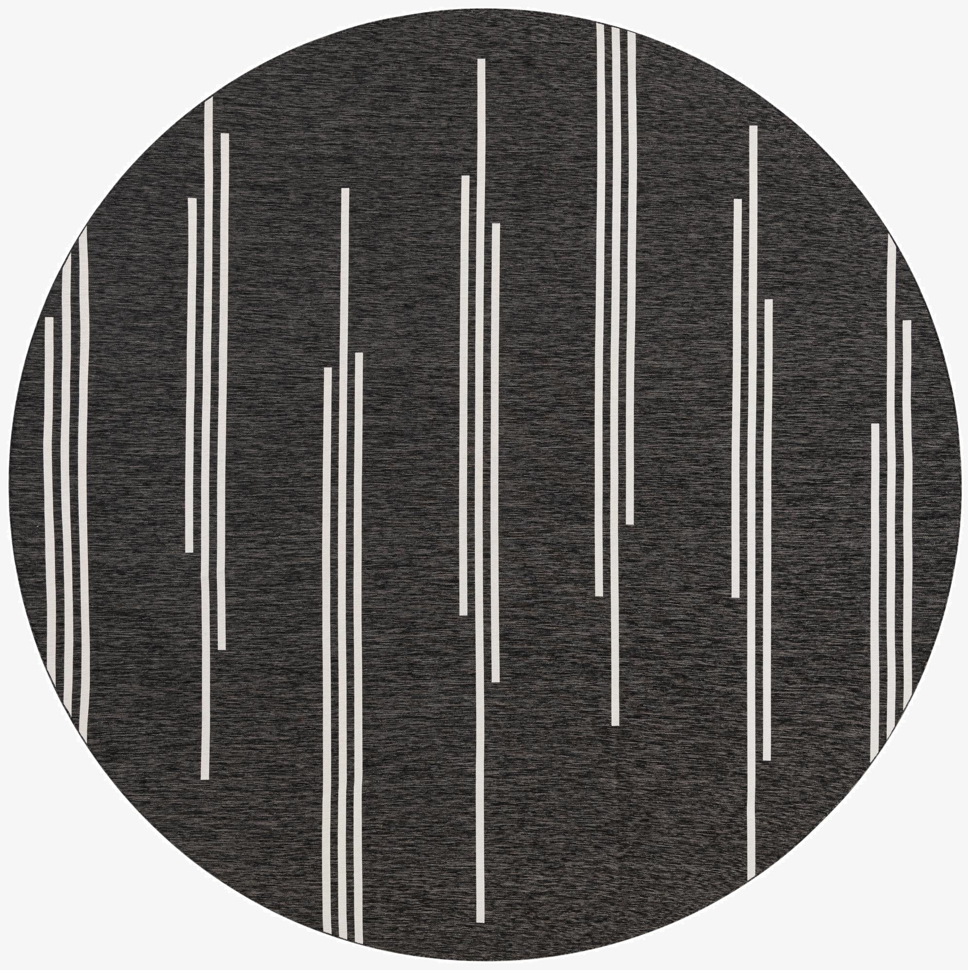  13' x 13'  Washable Modern Indoor / Outdoor Round Rug