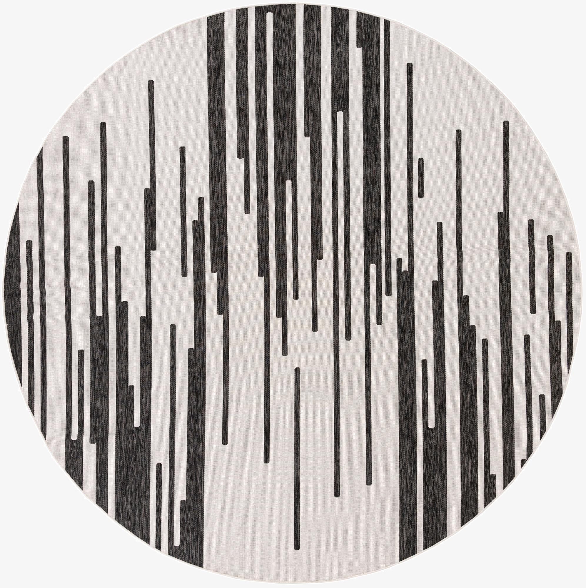  13' x 13'  Washable Modern Indoor / Outdoor Round Rug