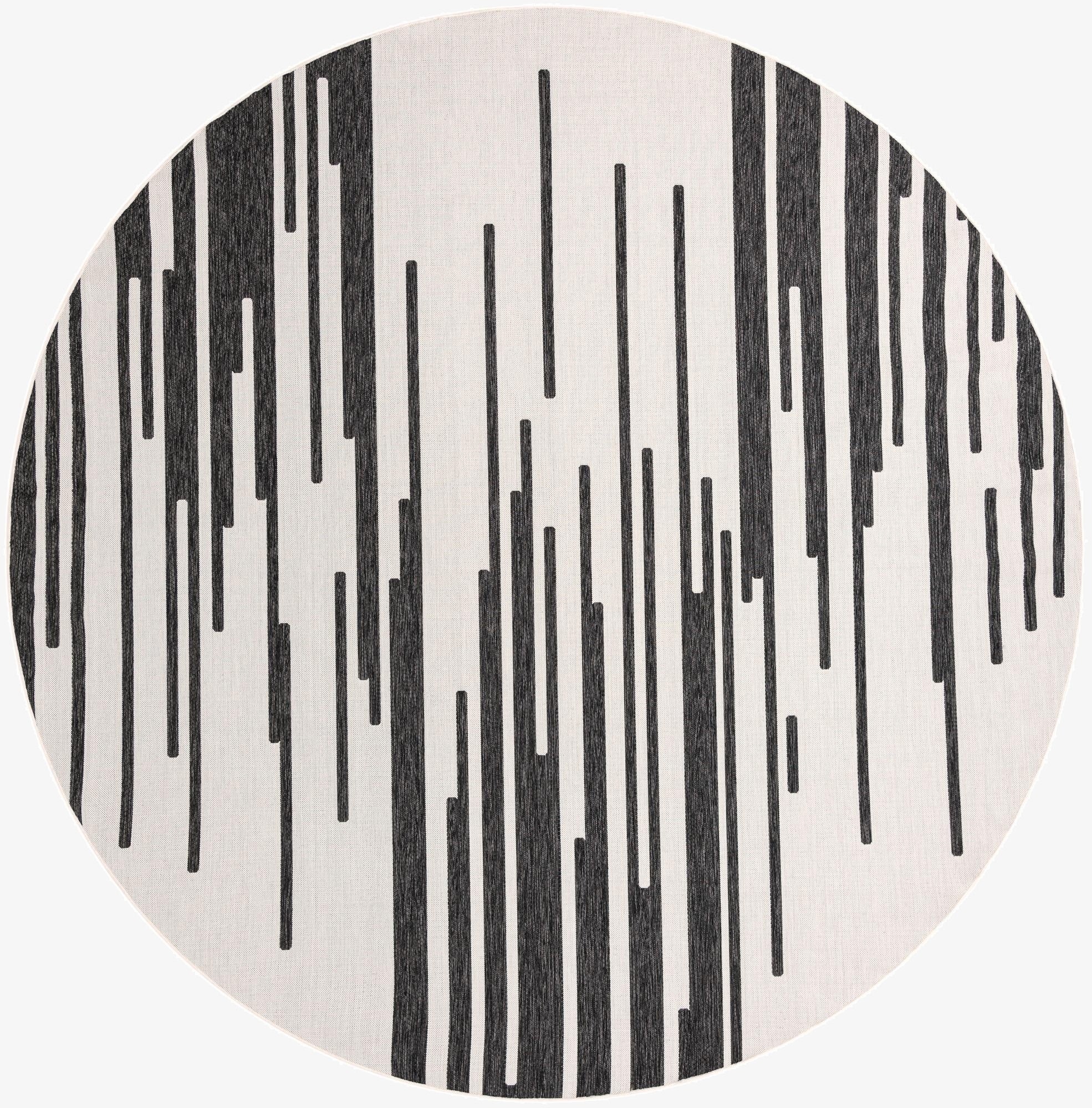  12' x 12'  Washable Modern Indoor / Outdoor Round Rug