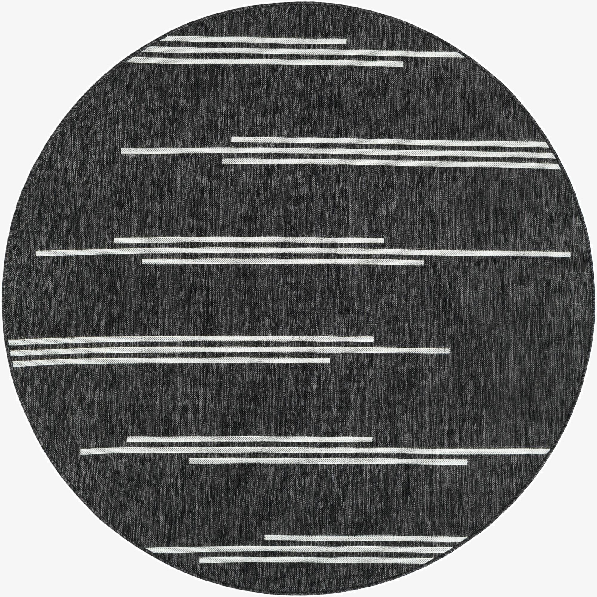 6' x 6'  Washable Modern Indoor / Outdoor Round Rug