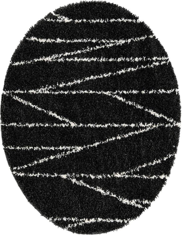 Detail image of  5' 3 x 5' 3 Serenity Shag Round Rug