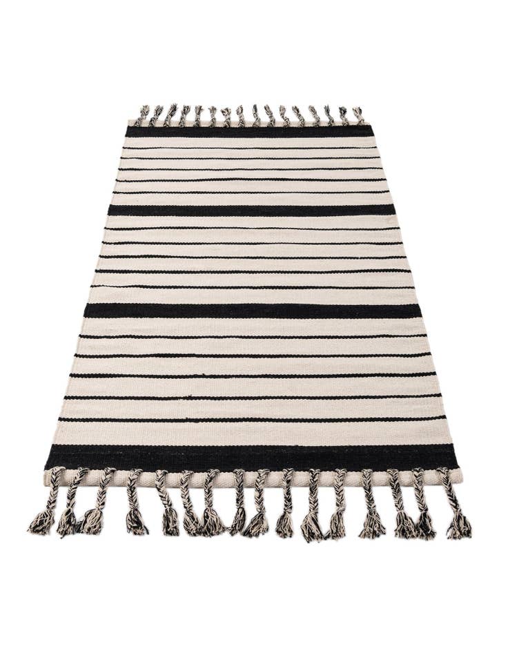 Detail image of  3' 1 x 6' 7  Hand Woven Chindi Cotton Runner Rug